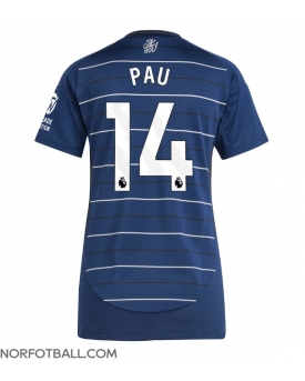 Billige Fotballdrakt Aston Villa Pau Torres #14 Replika Tredjedrakt Dame 2024-25 Kortermet